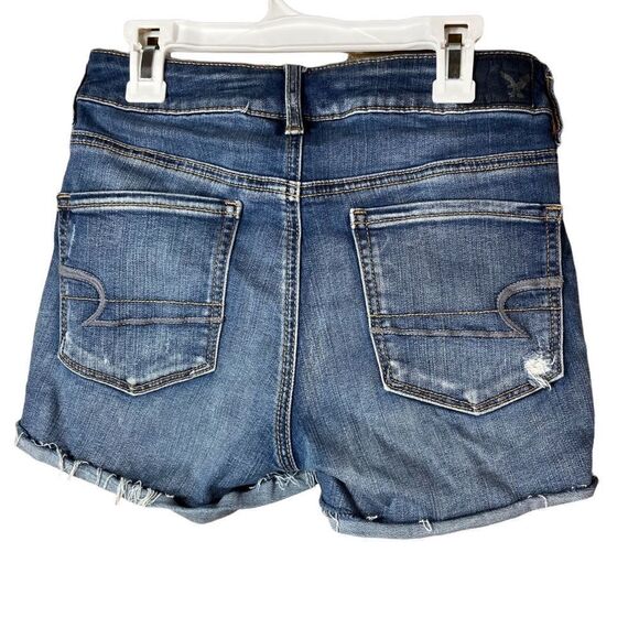 American Eagle High Rise Shortie Jean Shorts - Picture 4 of 9